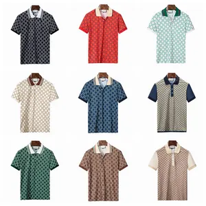 Designer Polo Shirts Men Luxury Polos Casual Mens T Shirt Letter Print Fashion High Street Man Tee Cottom Clothing Tees