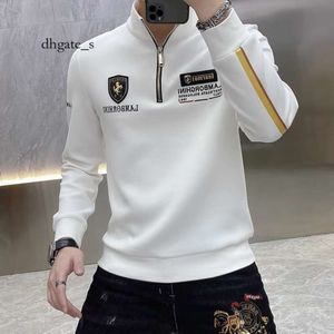 DHGATE SP5DER TRACKSUT MÄNS SPRING Autumn High Quality Standing Neck Zipper Warrior Tröja Fashion Stilse och förtjockad 2023 NYTT