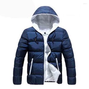 Parka de invierno para hombre con capucha suave y abrigo de algodón de precio más bajo a la moda