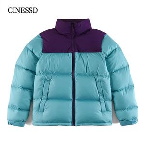 Men s Fur Faux American Winter Puffer Jackets For Men Women White Duck Down Coat Zip Up Collar Multicolor Street Stone Thick Parkas Plus Size 231122