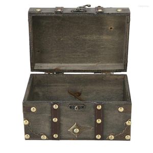 Jewelry Pouches Vintage Wooden Box Wood Storage Elegant Grey For Bracelets