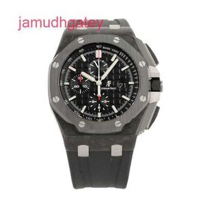 AP Swiss Luxury Watch Royal Oak Ofshore Serisi Otomatik Makine 44mm Erkekler İzle Siyah Plaka Zamanlaması Lüks