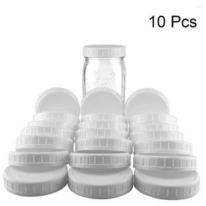 Storage Bottles Practical Replacements Leakproof Unlined Ribbed Lids Cap Screw Caps Bottle For Mason Jars Canning