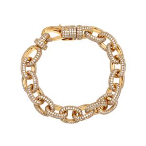 Male15mm oval o-formad kedja kubansk länk armband halsband hip hop smycken mens full diamant chanis armband för män 14k guld is ut kubik zirkoniumrappare