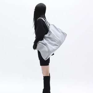 Duffel Bags Coreano Casual Y2K Luxo Tote Sports Bags Nylon Alta Capacidade Mulheres Bolsas Vintage Simples Ombro Crossbody Sacos de Viagem 231122