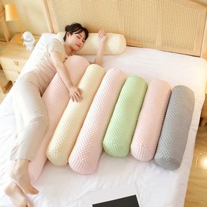 Cushion/Decorative Pillow Long Pillowcase Roll Headrest Neck Bolster Cylindrical Pillow Cover Home Decor Sofa Sleep Ice Bean Massage Cushion Cover No Fill 231122