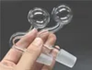Clear Thick Pyrex Glass Oil Burner Pipe Hookah 40mm Big Ball Dab Oil Rig Bowl 14mm Man Foint For Water Pipes Bong ZZ