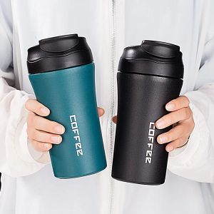 400ML Stainless Steel Coffee Cup Thermos Bottle Travel Thermal Mug Leakproof Car Vacuum Flasks Portable Insulated Water Bottles