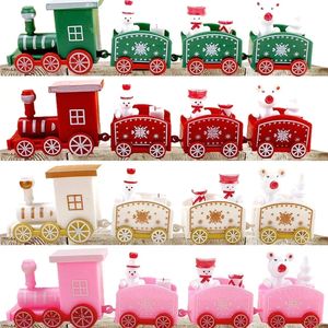 Julekorationer Plastiskt tågprydnader Barn Bakning Party Decoration Home Table Xmas Year Gifts Santa Claus Crafts 231121