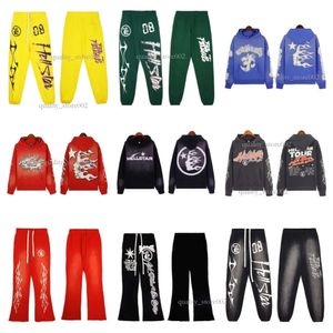 Hellstar Hell Star Bluet Pant Set Hell Star Shirt Long Rleeve Hellstar Hovenstar Tracksuit Hellstar Set Pantar Pants 5387