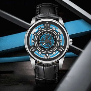 Andere Uhren Pindu Neue Mode Luxus -Männer automatisch Chronogrh Mechanical Leder 30m wasserdichtes leuchtendes Relojbrel Hombrel231122