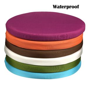 Cushion/Decorative Pillow 45cm Outdoor Waterproof Round Chair Cushion with Filling Replacement Deep Seat Cushion for Patio Furniture Chair Bench 231122