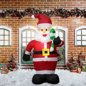 Christmas Toy Inflatable Santa Claus toys with 12m LED lighting Merry outdoor party supplies decoration garden layout 231122