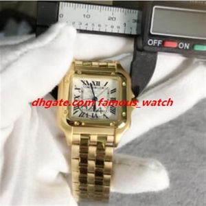 Ny version säljer kvinnor titta på armbandsur 30mm automatisk gult guld rostfritt stål armband lyx lady watch 216y
