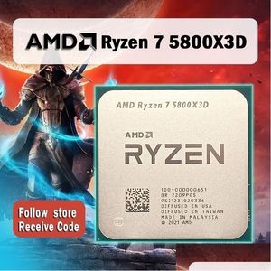 CPUS Ryzen 7 5800X3D R7 34 GHz 8 Çekirdek 16 İplik CPU İşlemci ZEN3X3D DDR4 105W 7NM L3 96M 100000000651 Soke AM4 231120 DRAP TESLİMİ DHCJF