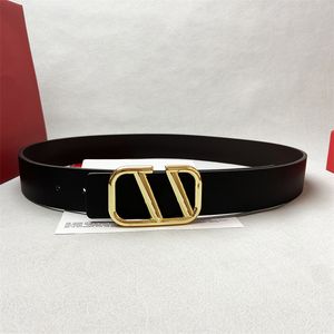 Cintura di design per donna Larghezza 3,8 cm Fascia in vita Cinture da uomo di lusso Nero Lettera opzionale Fibbia liscia Cintura di alta qualità con scatola