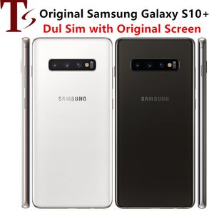 Мобильный телефон Samsung Galaxy S10 Plus G975 с двумя SIM-картами, 4G, 8 ГБ, 128 ГБ, восьмиядерный процессор, 6,4 дюйма, 5 камер, Snapdragon 855, NFC, Android, разблокированный смартфон