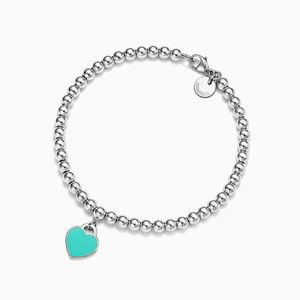 Designer Dropper Emaille Liebe Herz Armband für Frauen Echt 925 Silber Charm Armband Jahrestag Geschenk Mode Hand Schmuck Drop Shipping YMB025