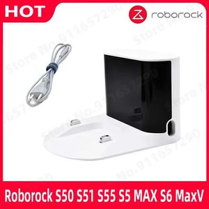 Vakuum Original Charger Dock för Roborock S50 S51 S55 S5 Max S6 S6MAXV E4 E5 Parts Robot Sakuum Cleaner Repair Accessories 231121