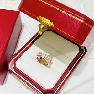 Band Rings Luxury designer rings for women fine workmanship personality gold and silver jewelry couple gift pair trend big brand diamond high quality good with box