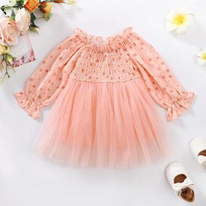 Girl Dresses Toddler Christmas Infant Girls Child Long Sleeve Flowers Butterfly Prints Tulle Premature Baby Clothes
