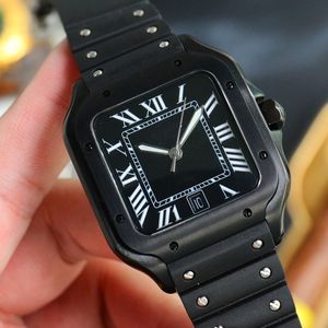 Watches Men Mechanical Mens Watch Self-Winding 40mm Designer Rubber Strap Business Watchwrist Sport Clock Montre De Luxe