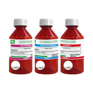 Empty 100ml maple CANNALEAN sweeter high kaw og drank blue raspberry cough syrup bottle infused Syrup Juice Packaging Bottles