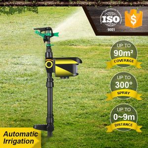 Güneşle Powered Motion Aktif Hayvan Kaya Bahçesi Sprinkler Scarecrow Hayvan Caydırıcı Su Sprinkler T200530241M