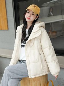 綿のトレンチコート綿ジャケット冬の女性パーカーパーカーダブルジッパージャケット韓国カジュアルルーズソリッドロングスリーブアウター