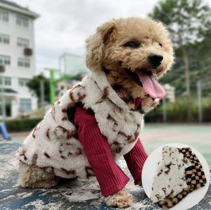 Hundkläder vinter dubbelsidig kappa päls neddy schnauzer pomeranian chihuahua husdjur modemärke klädsel