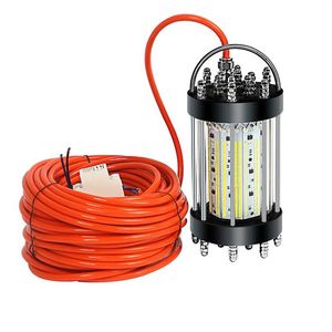 600W AC220-240V Deep Drop Underwater LED Fishing Light Isca de pesca para atrair peixes com 30M cable243A