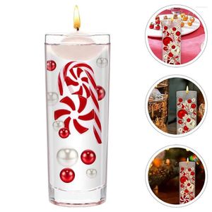 Vasos flutuantes enchimentos pérola vaso velas peça central decoração de mesa de casamento de natal géis de água preencher decoração de festa