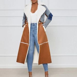 Женское меховое пальто 2023, зимнее модное пальто, пушистая искусственная теплая куртка средней длины, утолщенная