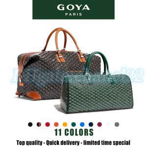 Resa lyxdesigner Duffel Bag Goya Boeing Keepall Large Capacity Bagage Women's Mens Handbag Real Leather Totes Shoulder Weekeng Hobo Top Handle Crossbody Bags