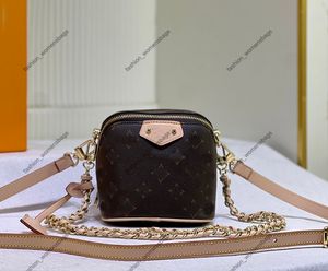 3a Neue Designer-Tasche für Damen, Mini-Bumbag, modische Kette, Umhängetasche, Kollektion 47096, Brieftasche, kleine Handtasche, Schlosskopf, Unterarm-Demontagekette, Designer-Handtaschen