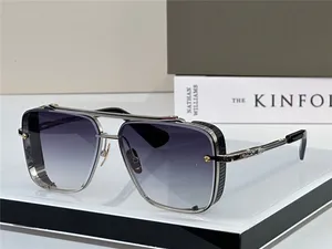 2024 homens óculos de sol design pop top edição limitada seis homens k ouro retro quadro quadrado lente de corte de cristal com grade óculos destacáveis