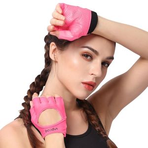 Sporthandschoenen vrouwelijk fitnessapparatuur niet-slip slijtage Kracht Training Ademende halve vinger yoga
