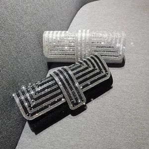 Worki wieczorowe fabrycznie Diament Trzy zniżka torba na kolację ręcznie robione bransoletka przyjęcie weselne Crystal Night Clutch Bag 231122