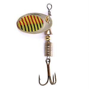 HENGJIA 200 pçs / lote Spinner Colher isca de pesca Metal Jig Bait Crankbait Artificial isca dura com gancho agudos 5 7cm 3 2g315g