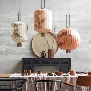 Pendant Lamps Chinese Antique Lantern Lights Study Tea Room Art Retro Court Living Dining Decor Hanging Fixtures
