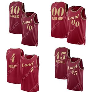 2023 24 Donovan 45 Mitchell 0 Love Darius 10 Garland Collin Basquete Jerseys 16 Osman Jarrett 31 Allen Ricky 3 Rubio Lauri Markkanen Homens Mulheres Juventude XS-4XL