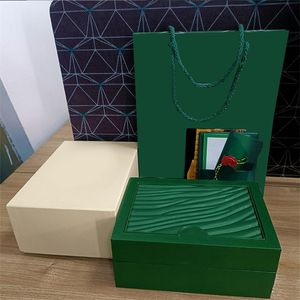 緑のケース品質の男の時計木製の贅沢な箱紙袋木製女性のためのオリジナルボックスギフトボックスアクセサリー251g