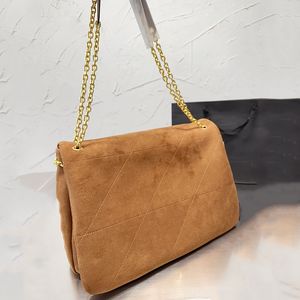 Jamie camurça bolsa de couro corrente bolsa de ombro bolsa de compras acolchoada crossbody hobo bolsas bolsa flip underarm carteira feminina fivela magnética ajustável