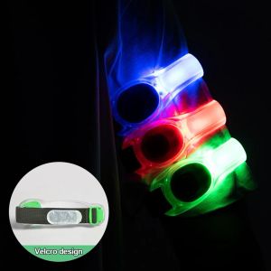 Outdoor LED leuchtende Armband Nacht Sicherheit Armband Ring Warnlicht für Laufen Radfahren Wandern Rucksack Anzeige Licht Band D4.0