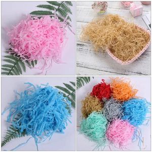 Party Decoration 10/20/50/100g Raffia paper scraps decoration DIY colorful paper scraps gift box filling materials wedding decoration accessories 231122