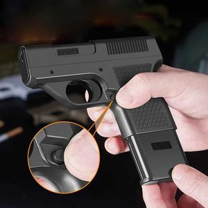 Lighters 2023 NEW Multifunctional Pistol Lighter No Gas Cigarette Case Windproof Cigar Torch Jet Toys