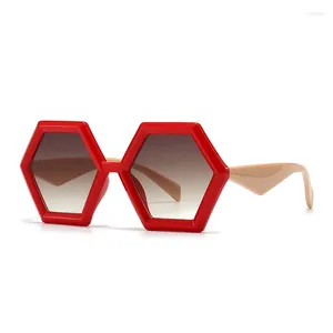 Sunglasses Classic Hexagon Women For Men Trending Designer Sun Glasses Vintage Punk Sexy Ladies Oversized Shades