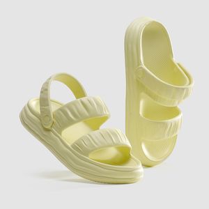 Sandaler designer damer tjocka klackar sommar clould skor kvinna mjuk eva fast färg nonslip plattform sandalias de mujer 230421