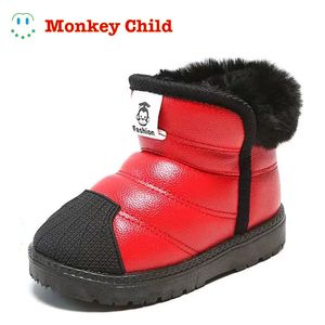 Boots Winter Baby Girls Boys Snow Warm Outdoor Children Waterproof Nonslip Kids Plush Cotton Sport Shoes 231122