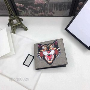 hot best quality canvas/genuinel leather cat short mens wallet with box s s wallet womens wallet purse credit card holder 95